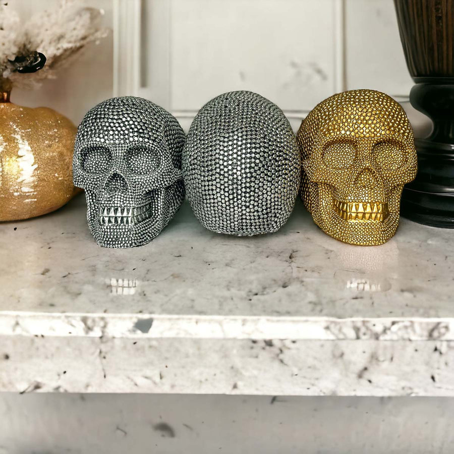 Resin Skull Gold