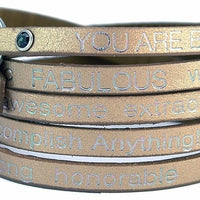 Wrap Around Bracelet - Peaceful - You Are Beautiful