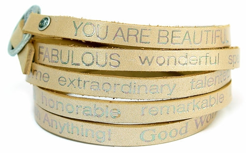 Wrap Around Bracelet - Peaceful - You Are Beautiful