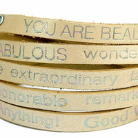 Wrap Around Bracelet - Peaceful - You Are Beautiful