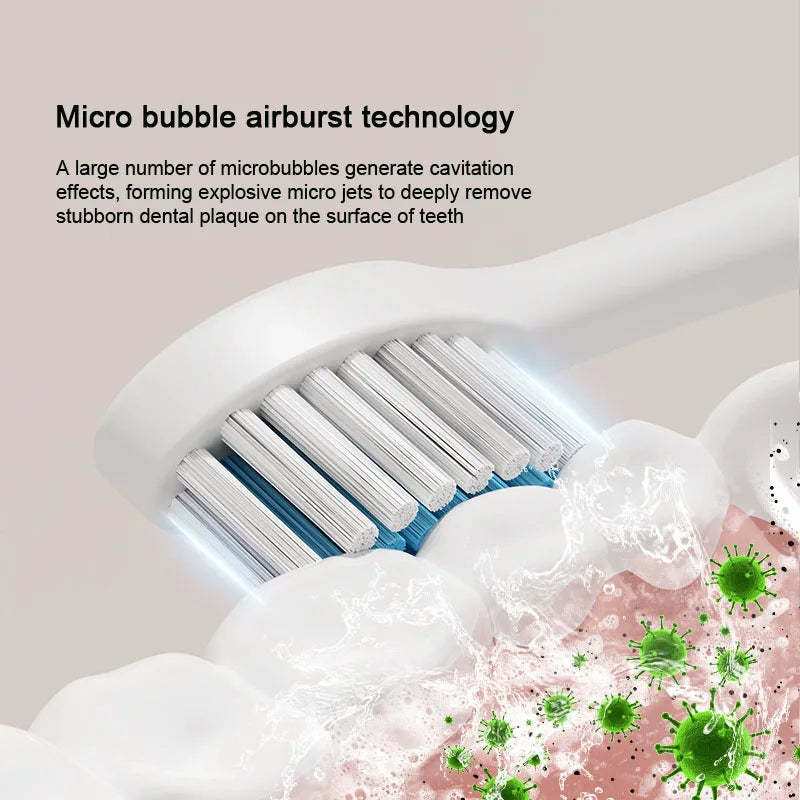 Smart Sonic Electric Toothbrush Teeth Whitening Ultrasonic Vibration