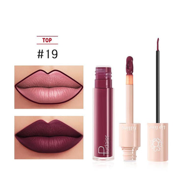 Duo Lip Liner & Matte Liquid Lipstick - Color #19 Sangria