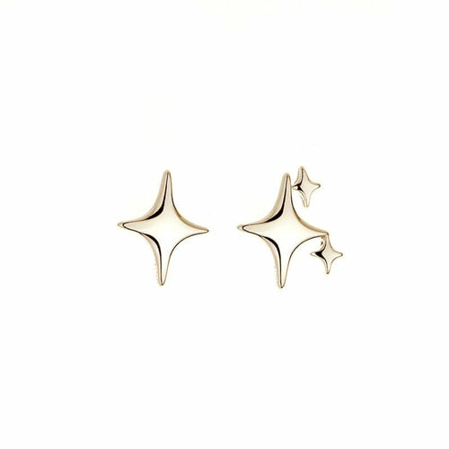 Asymmetrical Star Stud Earrings