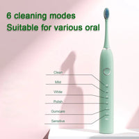 Smart Sonic Electric Toothbrush Teeth Whitening Ultrasonic Vibration