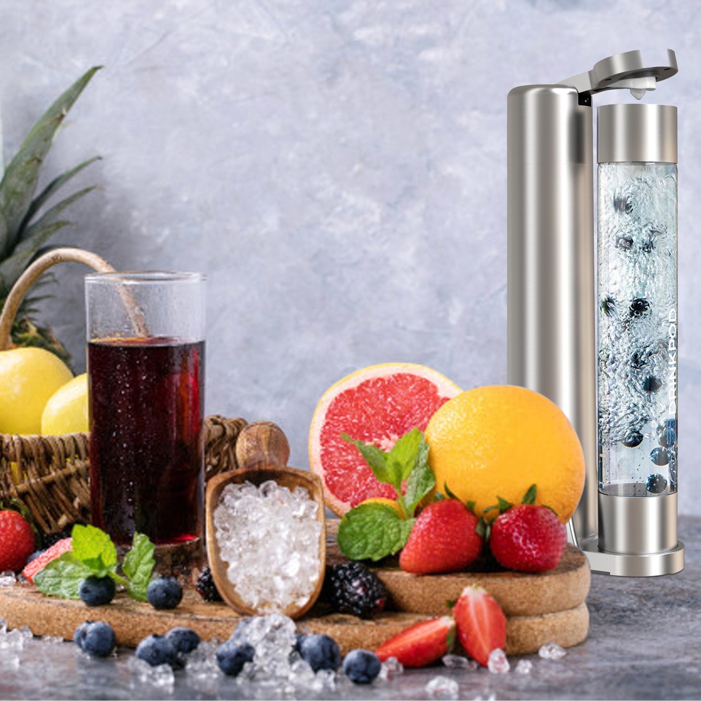 FIZZPod Soda Machine - Make Homemade Sparkling Water, Juice, Tea and