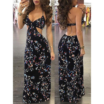 Women Trending Boho Style Long Maxi Dresses Ladies Floral