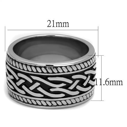 Men Stainless Steel Epoxy Rings