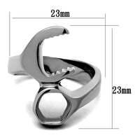 Men Stainless Steel No Stone Rings TK2396