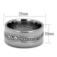 Men Stainless Steel Cubic Zirconia Rings TK2667