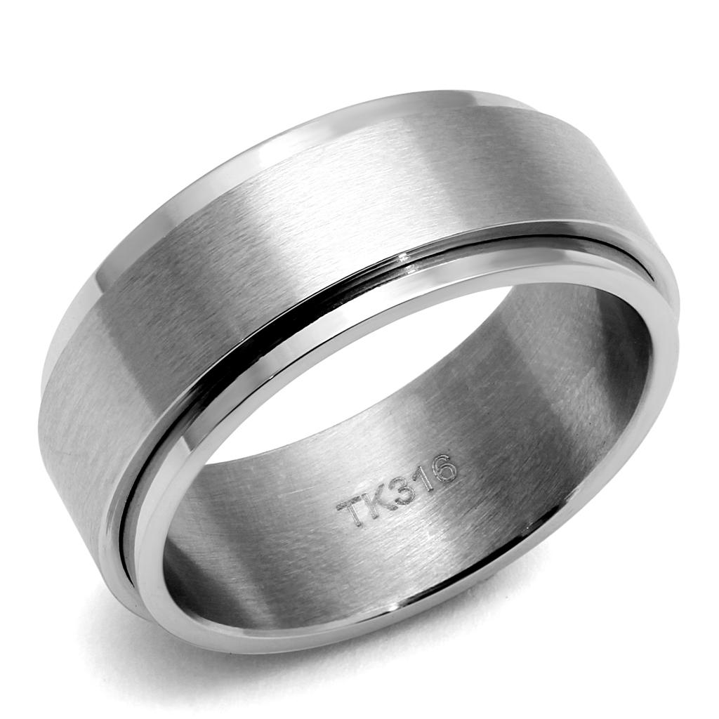 Men Stainless Steel No Stone Rings TK2919