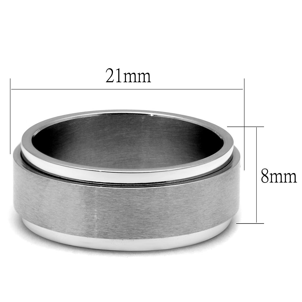 Men Stainless Steel No Stone Rings TK2919