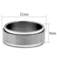 Men Stainless Steel No Stone Rings TK2919