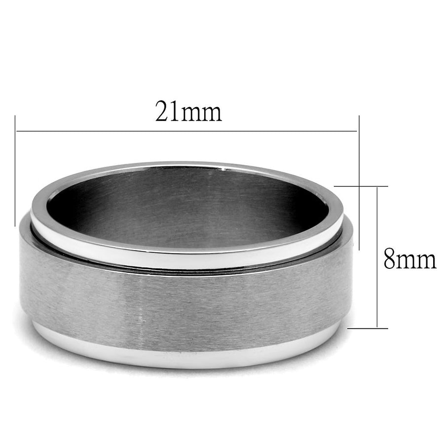 Men Stainless Steel No Stone Rings TK2919