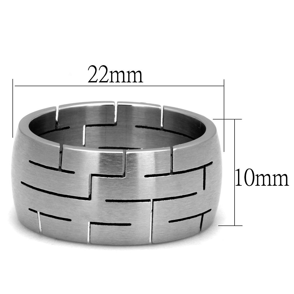 Men Stainless Steel No Stone Rings TK2920