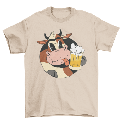 Cow beer t-shirt