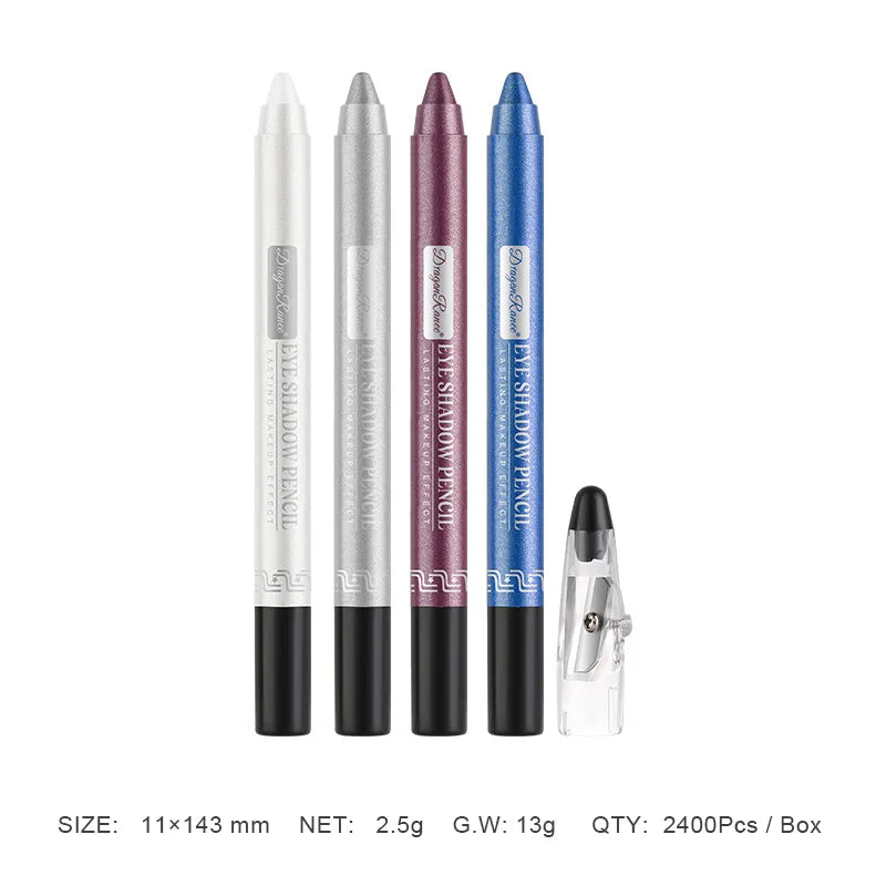 12 Colors Pearlescent Eyeshadow Pen Long Lasting Waterproof Eye Highlighter Shiny Silver Purple Eyeliner Eyeshadow Pen Cosmetics