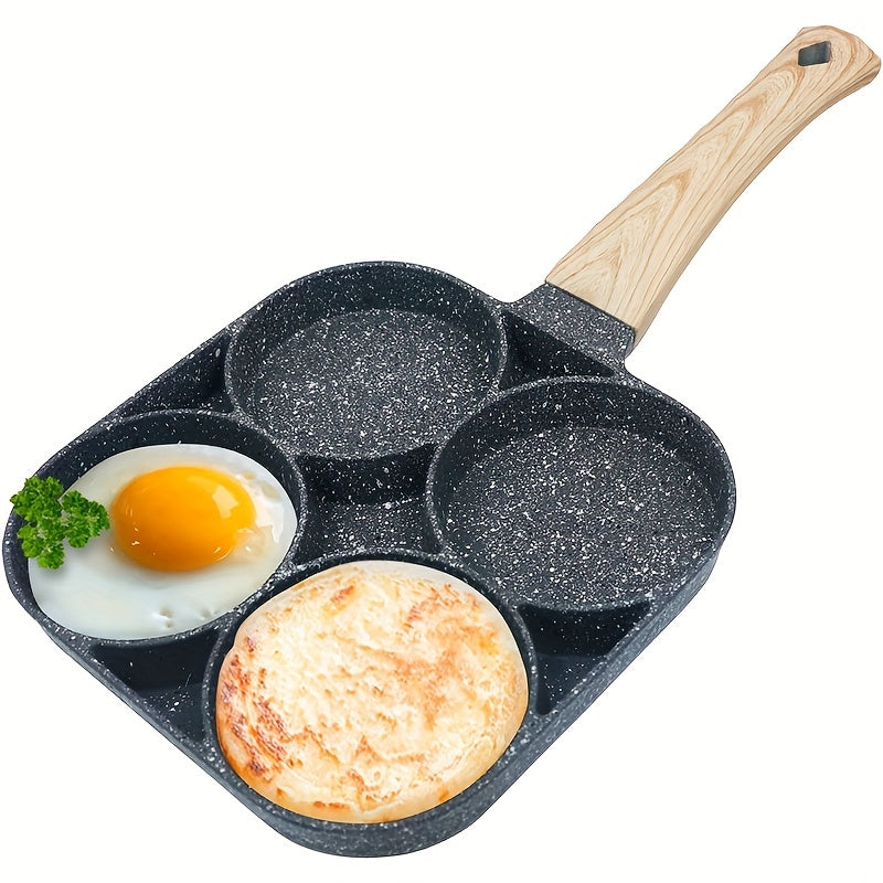 Versatile NonStick Egg Frying Pan with Cast Iron Handle