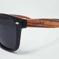 Zebrawood Sunglasses, Stars and Bars, Polarized, Handcrafted