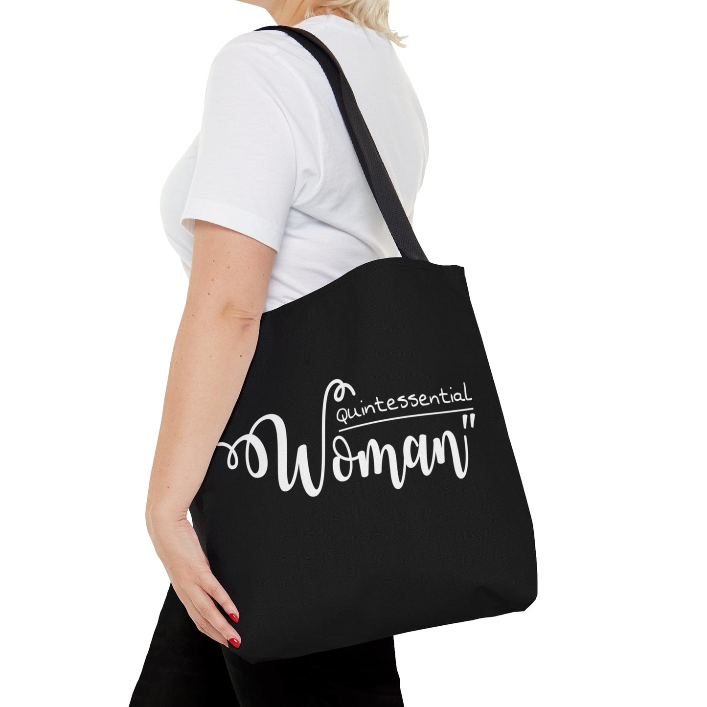 Large Tote Bag Quintessential Woman Inspirational Affirmation