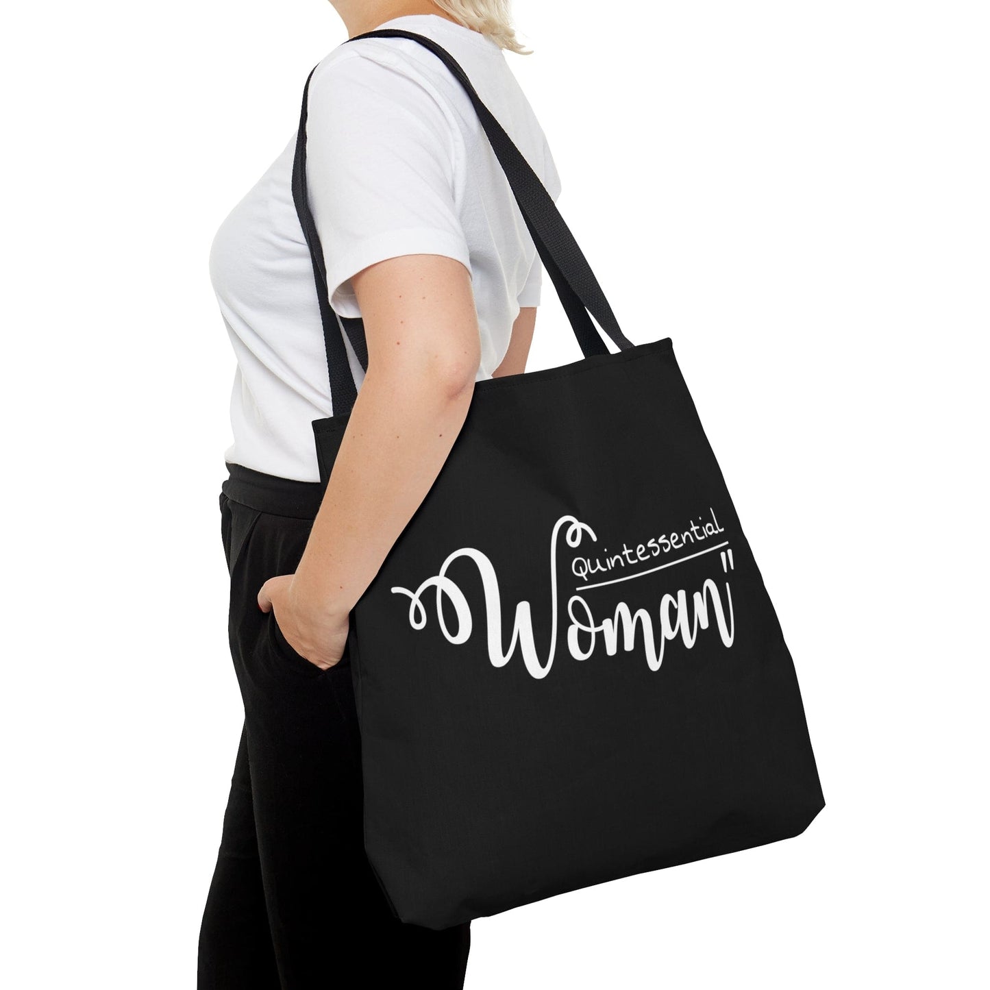 Large Tote Bag Quintessential Woman Inspirational Affirmation