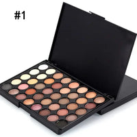 Variety of Color Makeup Long Wear Eyeshadow Palette Cosmetic Make Up Waterproof Nude Pearl Matte Glitter Shimmer Eye Shadow Plate