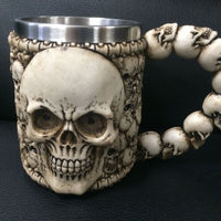 Stainless Steel Skull Coffee Mug