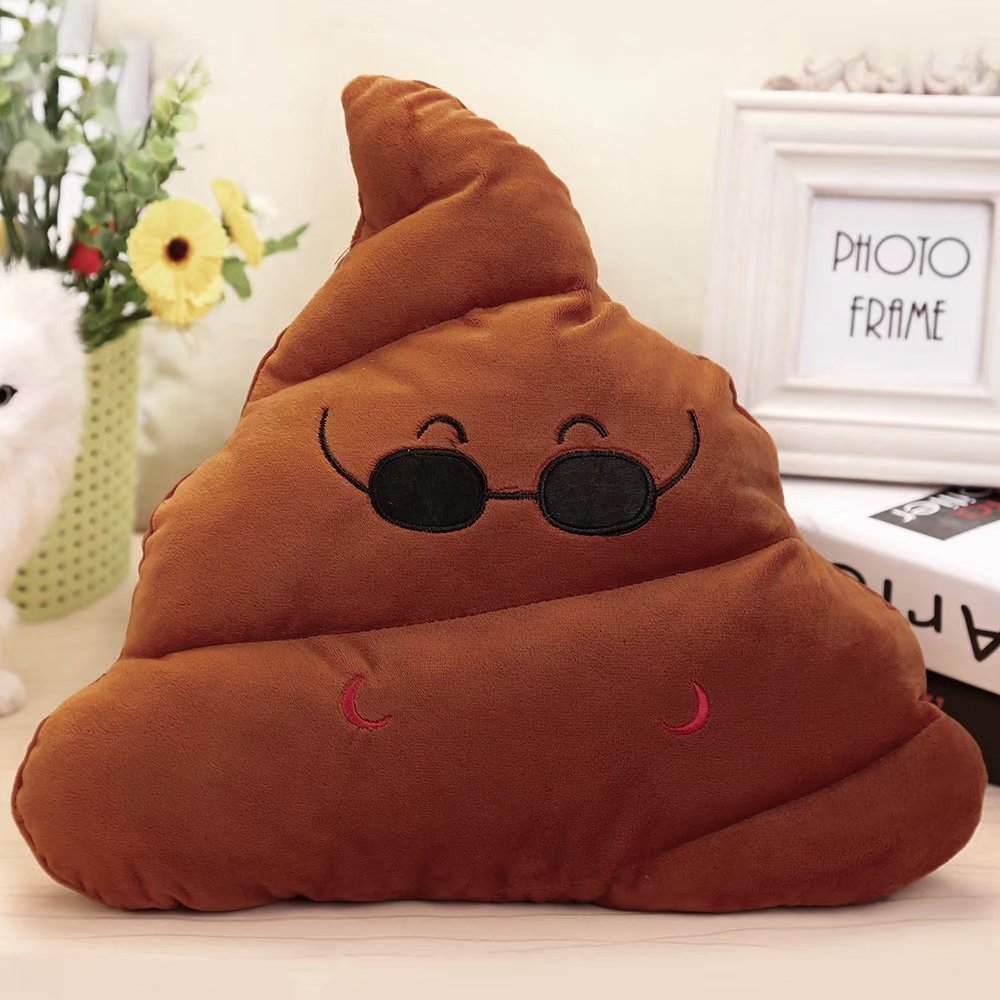 Poop Expression Plush Pillow