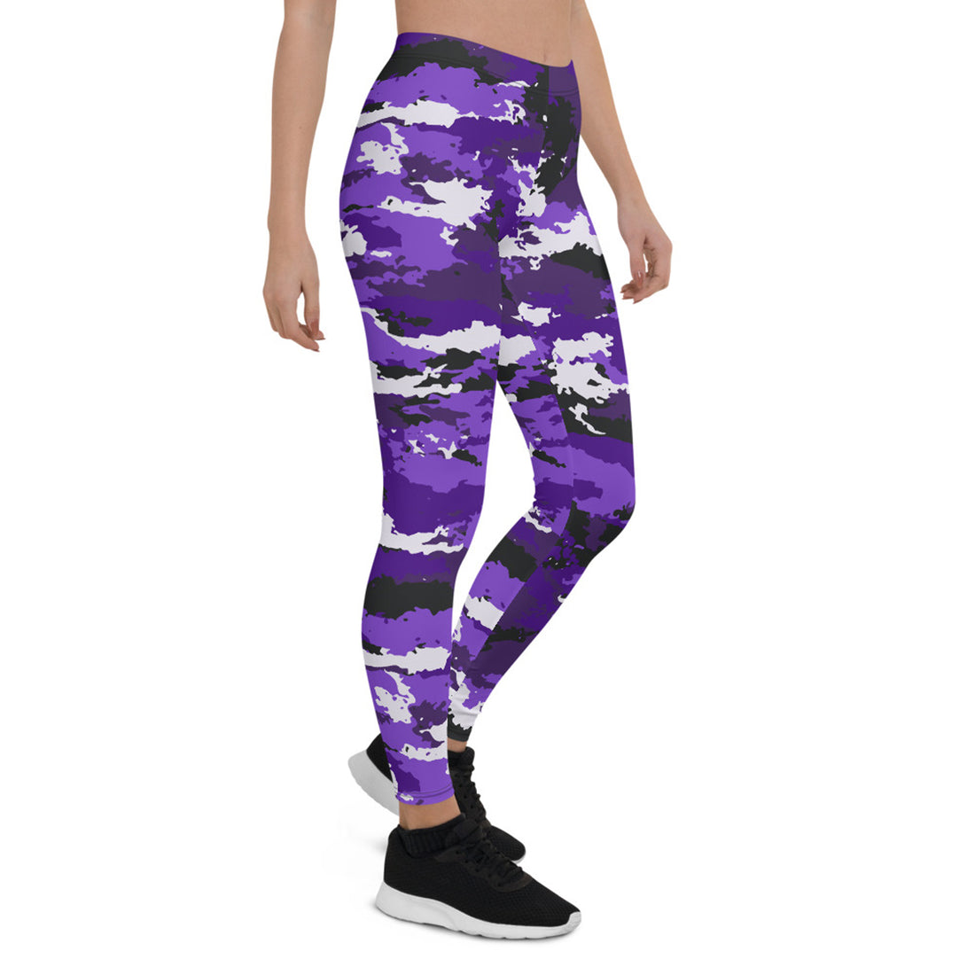 Purple Camo Leggings for Women