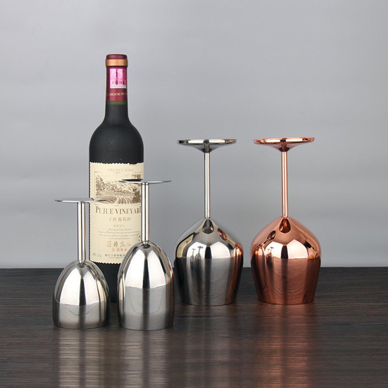 Stainless Steel Wine Glass Unique