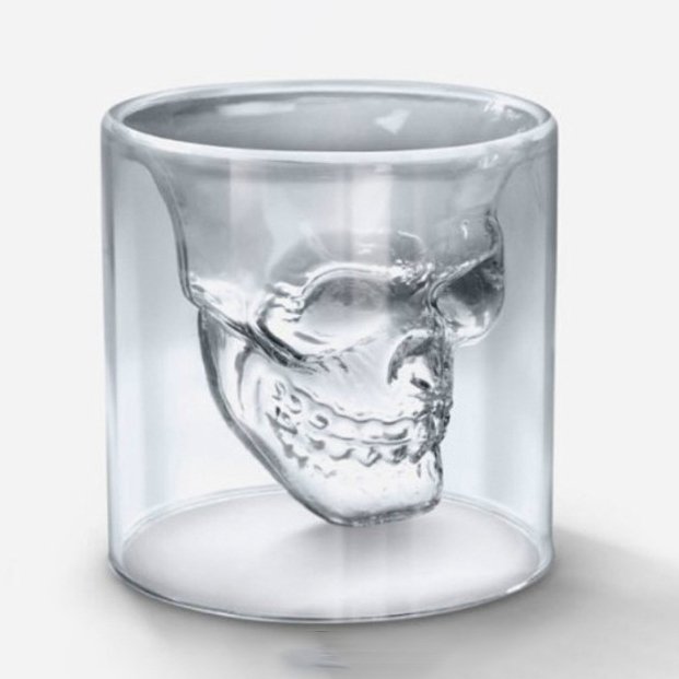 Doomed Skull Shot Glass