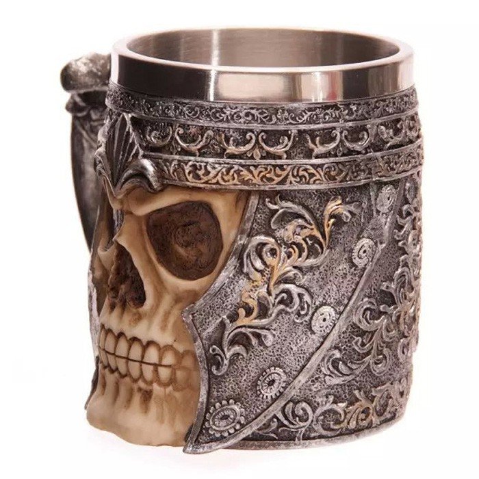 Stainless Steel Skull Mug