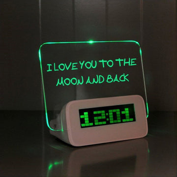 USB Hub Memo Clock I love you to the moon and back