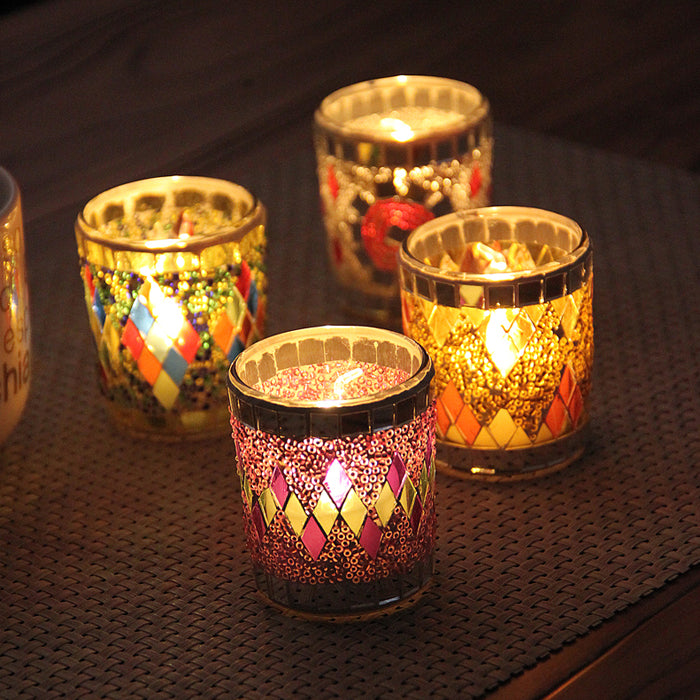 Handmade Glass Candle Holders