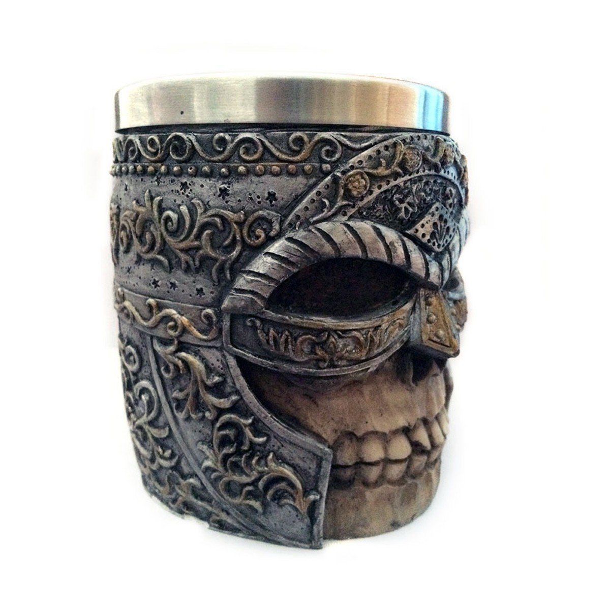 Masked Knight Stainless Steel Skull Mug