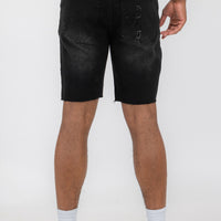 Mens Distressed Denim Shorts