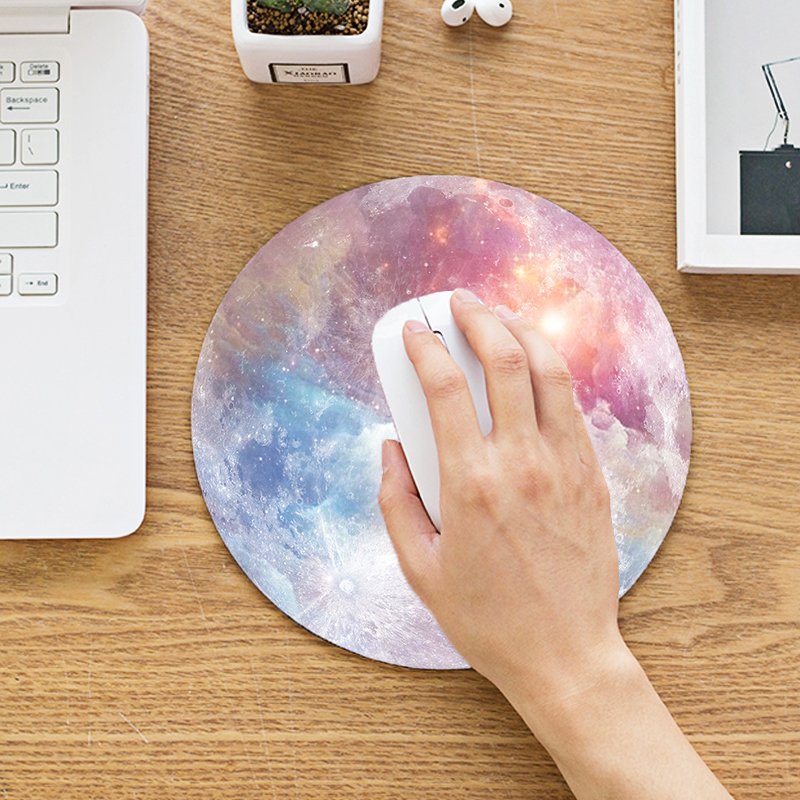 Galaxy Moon Mouse Pad