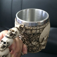 Stainless Steel Skull Coffee Mug