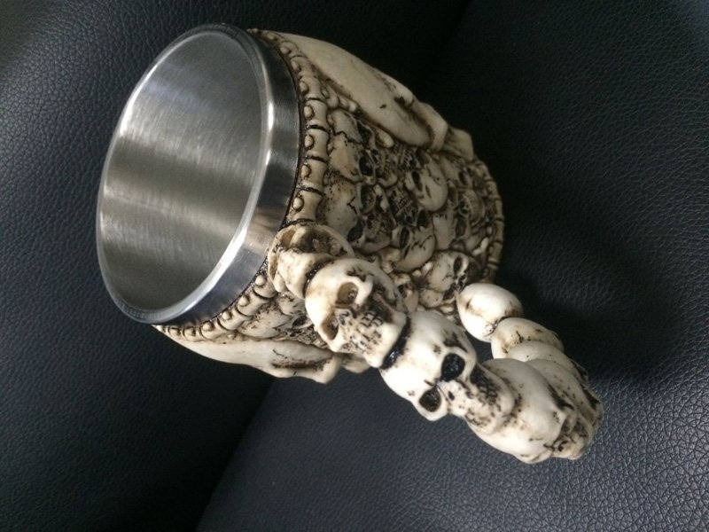 Stainless Steel Skull Coffee Mug