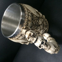 Stainless Steel Skull Coffee Mug