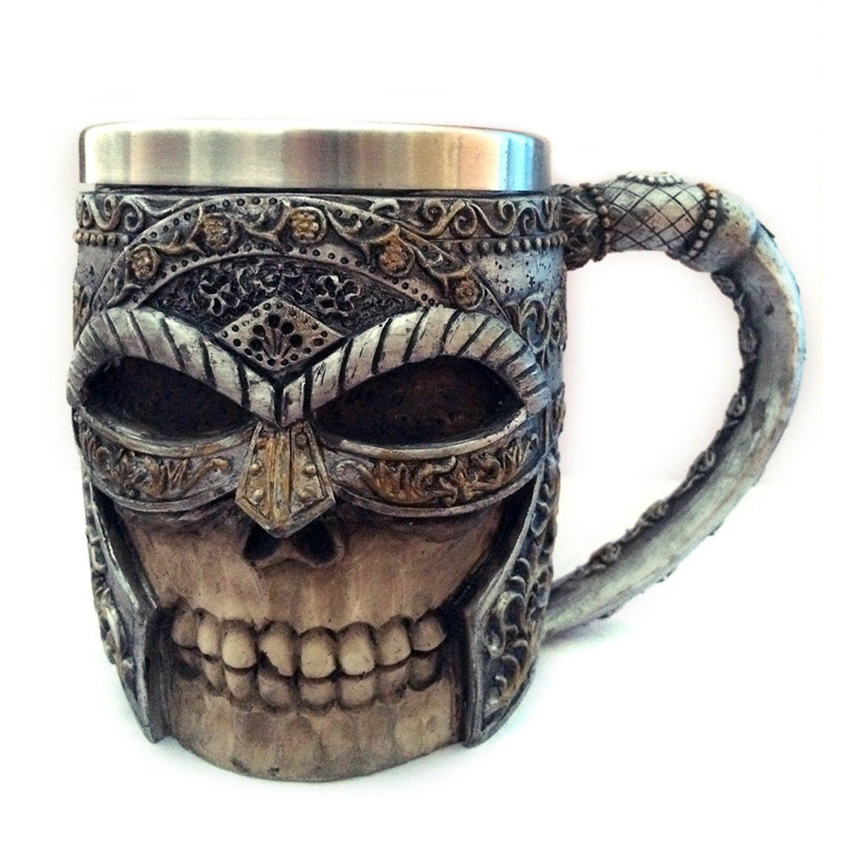 Masked Knight Stainless Steel Skull Mug