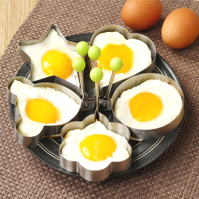 Stainless Steel Egg Mold Set 5pcs