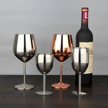 Stainless Steel Wine Glass Unique