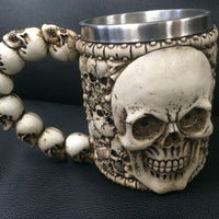 Stainless Steel Skull Coffee Mug