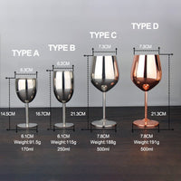 Stainless Steel Wine Glass Unique