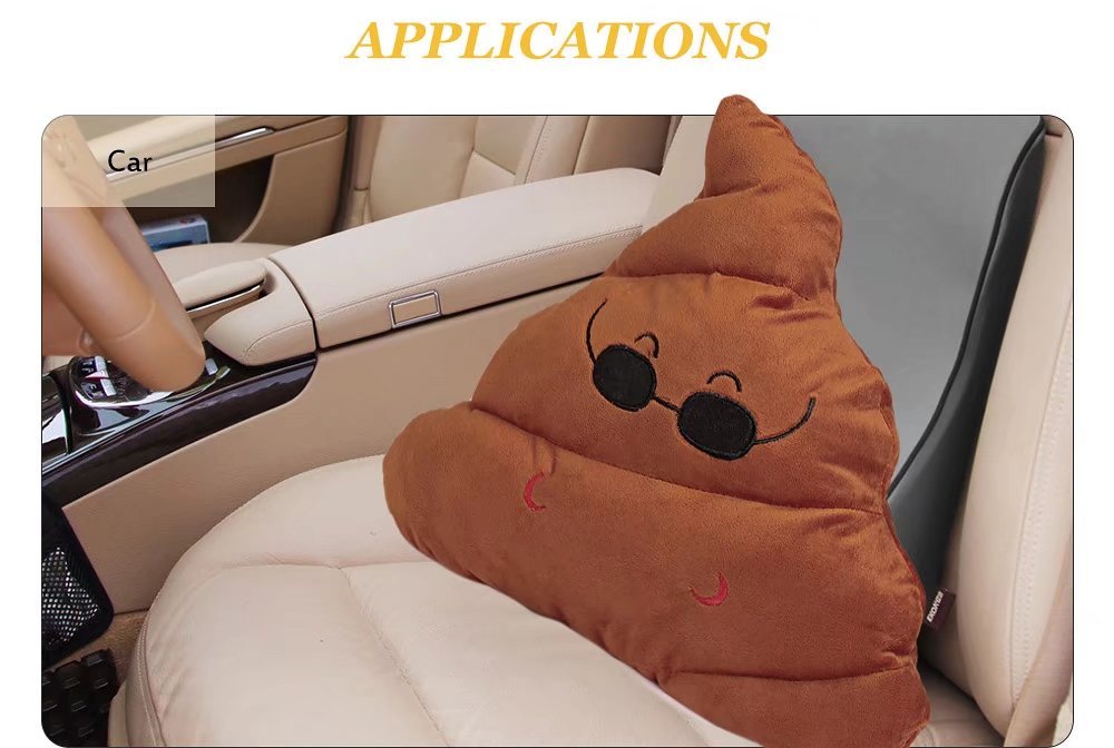 Poop Expression Plush Pillow