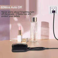 Hair Straightener Brush Hair Styler Electric Hot Comb