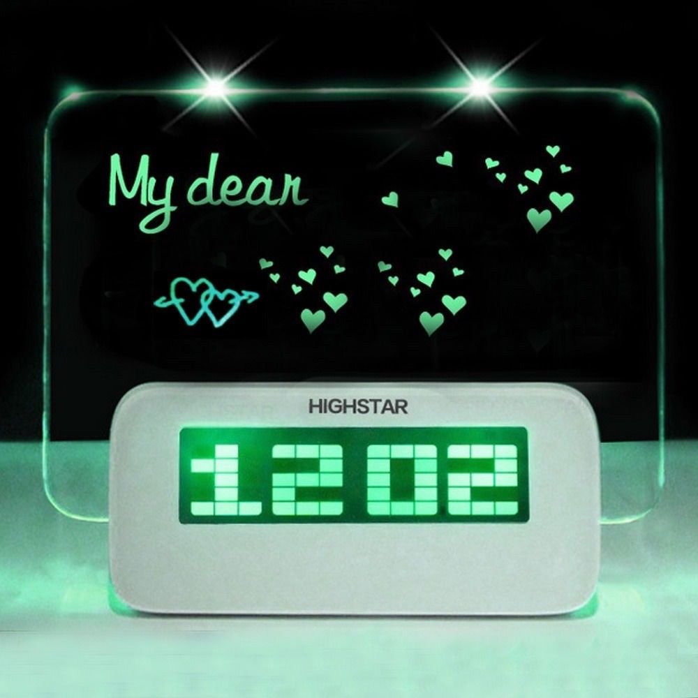 Glowing Memo Alarm Clock