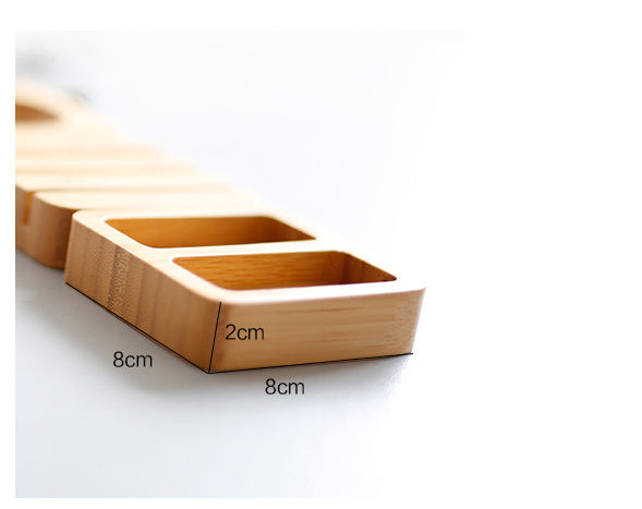 Bamboo Desktop Organizer Blocks