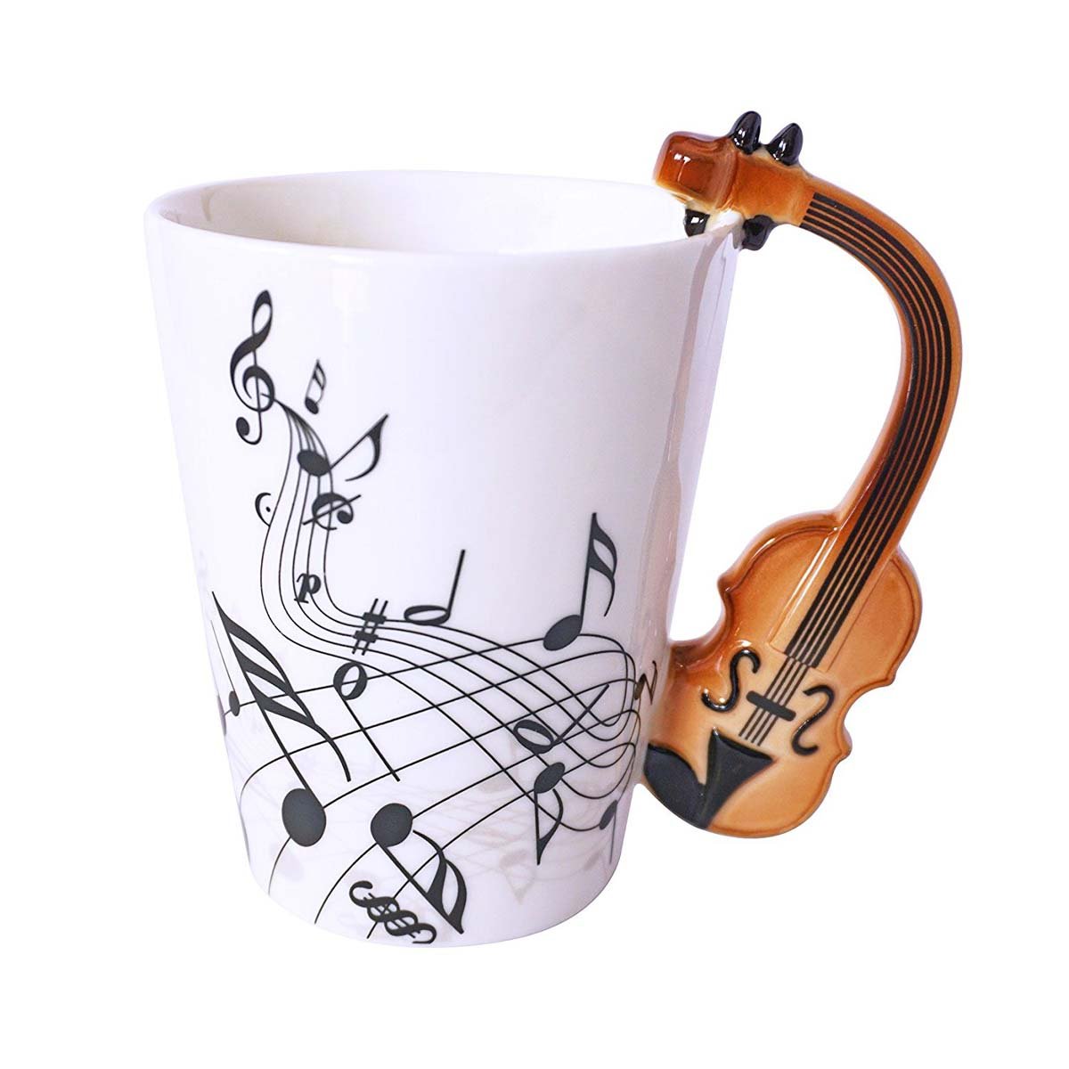 Music Violin Ceramic Coffee Mug