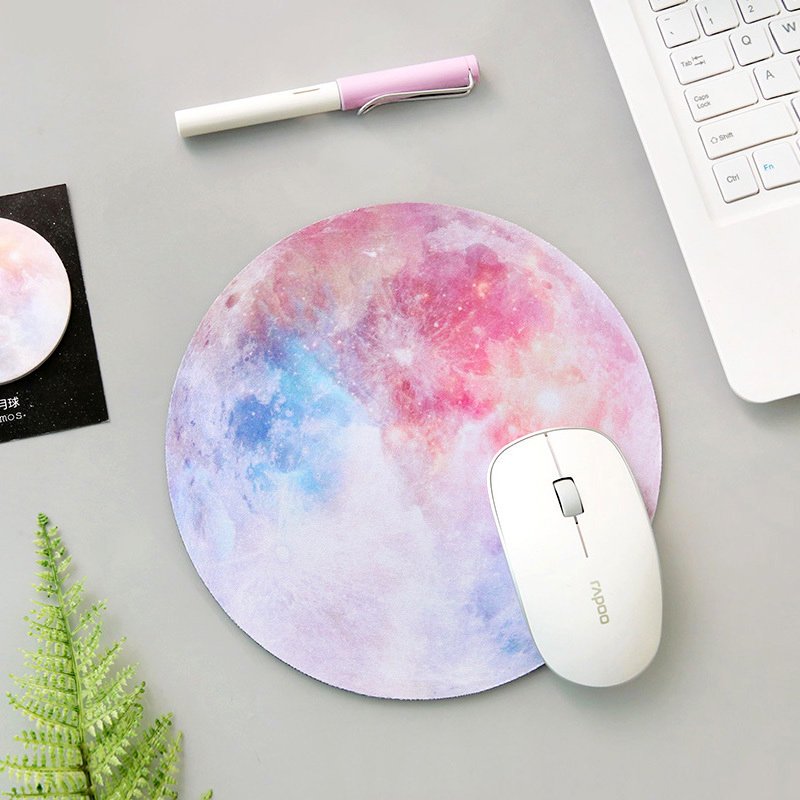 Galaxy Moon Mouse Pad